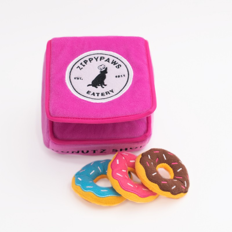 ZippyPaws pluszowa norka Pudełko donutów ZP1044