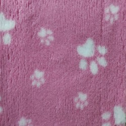 BUBA Legowisko antypoślizgowe DRY BED 28mm róż białe łapki A51