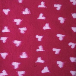 BUBA Legowisko antypoślizgowe DRY BED 28mm fuksja w białe serca A57