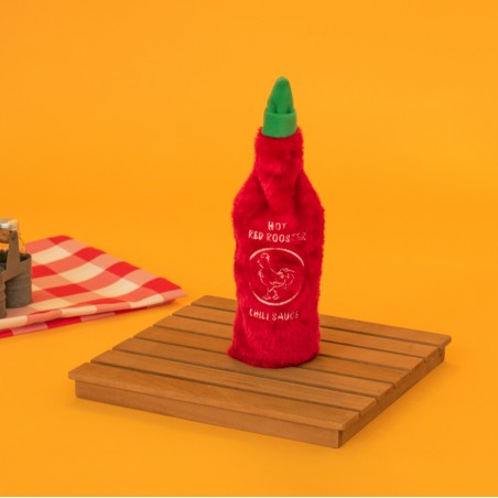 ZippyPaws pluszowa trzaskająca butelka Hot Sauce Red Rooster ZP980