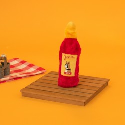 ZippyPaws pluszowa trzaskająca butelka Hot Sauce Chowlula ZP981