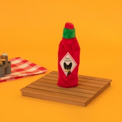 ZippyPaws pluszowa trzaskająca butelka Hot Sauce Pupbasco ZP982