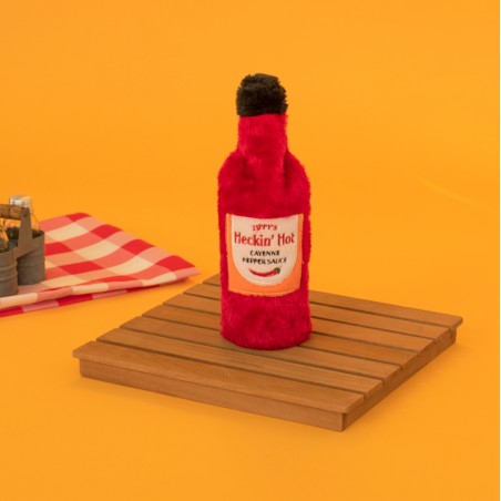 ZippyPaws pluszowa trzaskająca butelka Hot Sauce Heckin' Hot ZP983