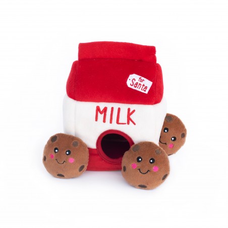ZippyPaws pluszowa norka Świąteczne Mleko z ciasteczkami ZP698