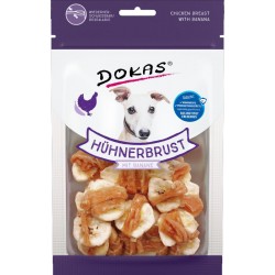 DOKAS filet z piersi kurczaka & banan 70g 200335 Krótki termin przydatności: 09.2026