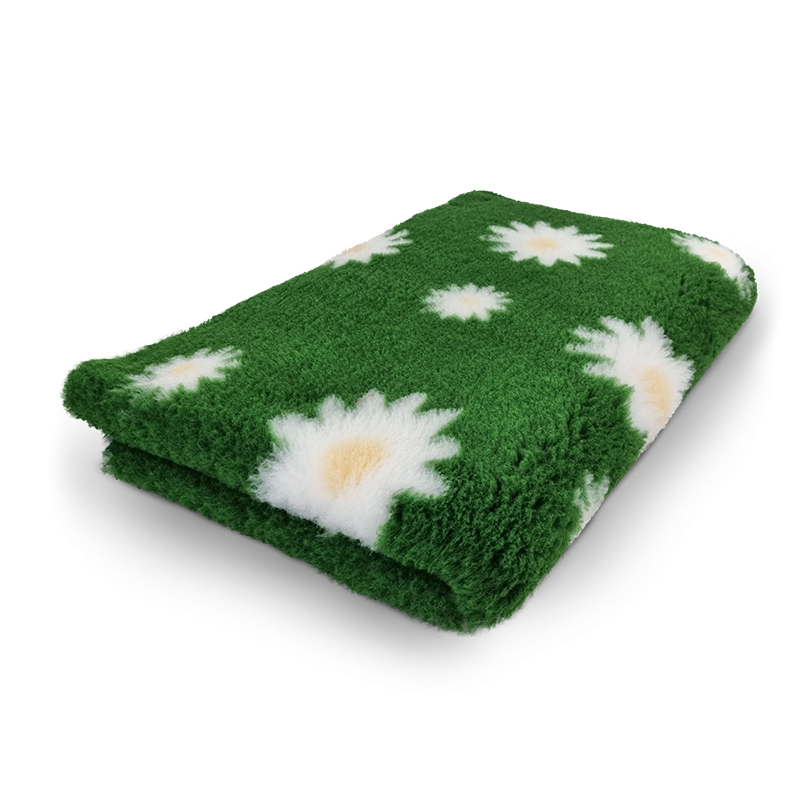 BUBA Legowisko antypoślizgowe DRY BED 28mm zielone w stokrotki A93