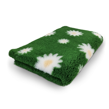 BUBA Legowisko antypoślizgowe DRY BED 28mm zielone w stokrotki A93