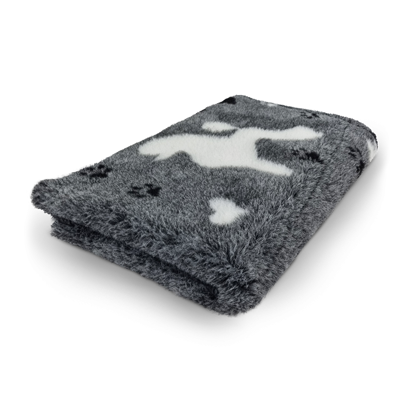 BUBA Legowisko antypoślizgowe DRY BED 28mm PUDEL szary tricolor PUDEL01