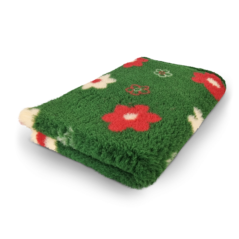 BUBA Legowisko antypoślizgowe DRY BED 28mm zielone w kwiaty A97