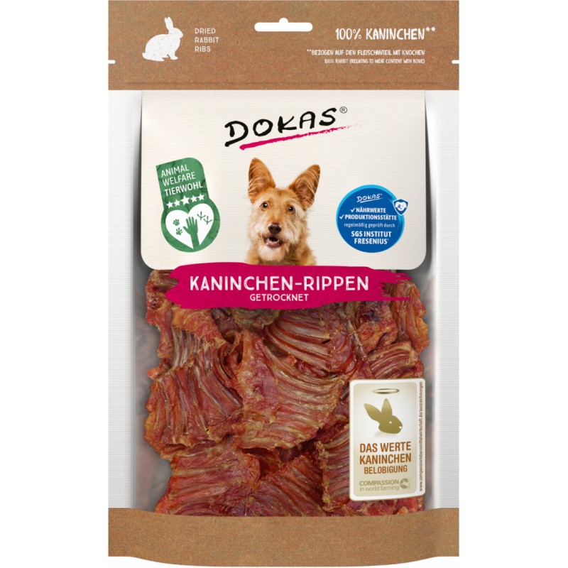 DOKAS żebra królicze 100g 202889 Krótka data przydatności 09.2026