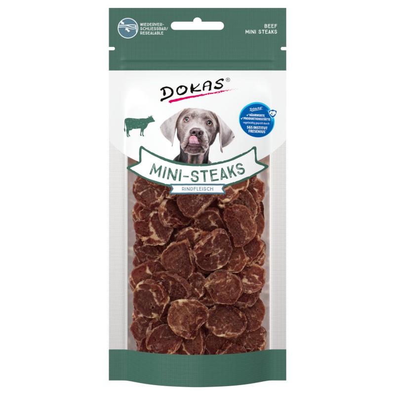 DOKAS Mini Steaks 50g wołowina 205552