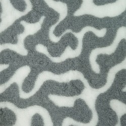 BUBA Legowisko antypoślizgowe DRY BED 28mm zawijasy biało szare A212