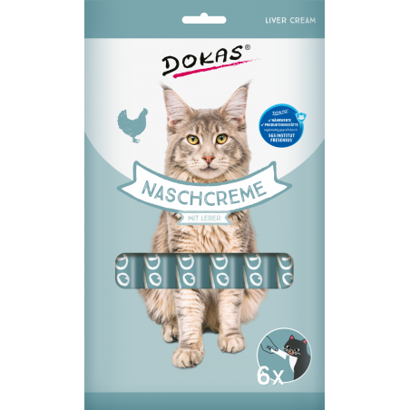 DOKAS kot Snack Cream 90g wątróbka 205378