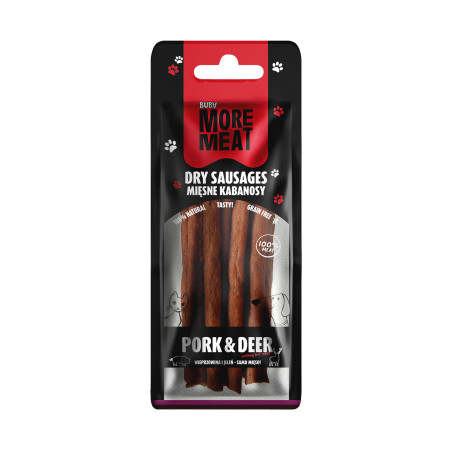 BUBAlicious More Meat kabanosy 70g wieprzowina i jeleń 3768
