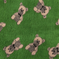 BUBA Legowisko antypoślizgowe DRY BED 28mm zieleń misie XMS01