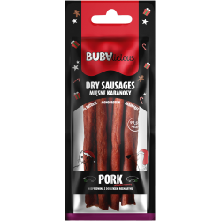 BUBAlicious More Meat XMAS kabanosy 70g wieprzowina z dodatkiem rozmarynu 8100 Krótki termin przydatności do spożycia 10.2026