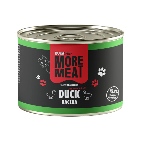 BUBAlicious More Meat karma dla kota mono Pure 185 g KACZKA 8705