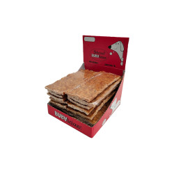 BUBAlicious wafel do żucia dla psa ze skóry wołowej o smaku strusia z dodatkiem penisów wołowych 15 cm 8767