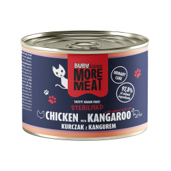 BUBAlicious More Meat karma dla kota duo 185 g STERILISED KURCZAK KANGUR 8776