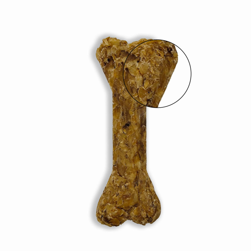 BUBAlicious Pure Line kość do żucia Puppy&Senior ze skóry jelenia 12 cm 8711