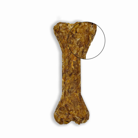 BUBAlicious Pure Line kość do żucia Puppy&Senior ze skóry końskiej 12 cm 8717