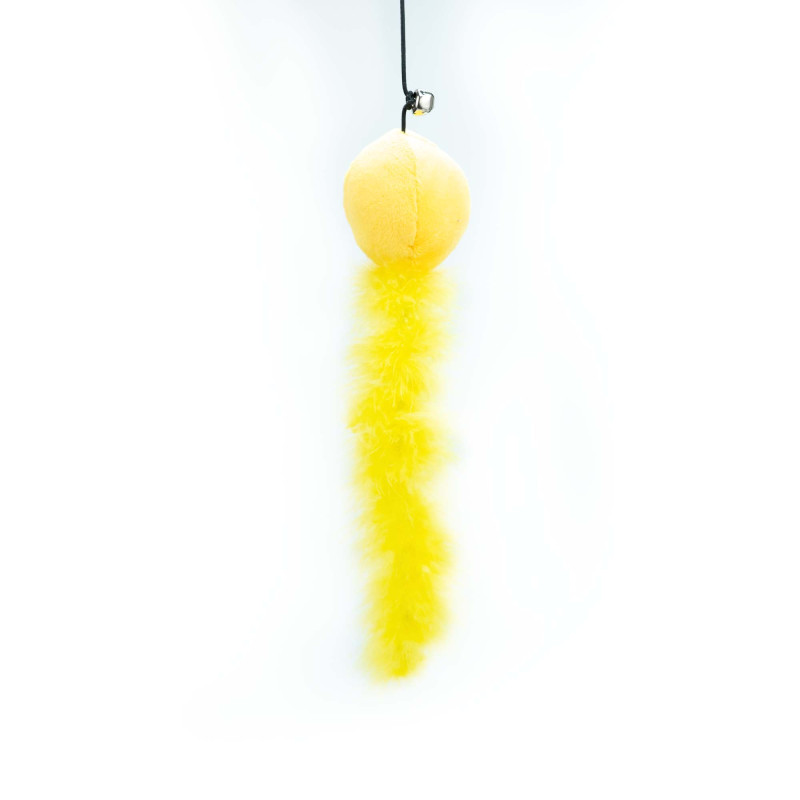 BUBA Wędka dla kota z pluszową piłką i ogonem 8353