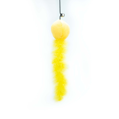 BUBA Wędka dla kota z pluszową piłką i ogonem 8353