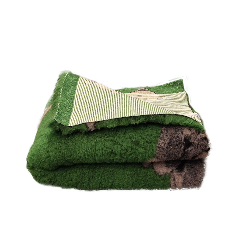 BUBA Legowisko antypoślizgowe DRY BED 28mm zieleń misie XMS01