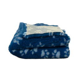 BUBA Legowisko antypoślizgowe DRY BED 28mm granat w błękitne łapki A14