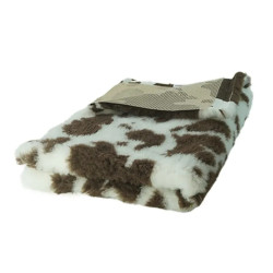 BUBA Legowisko antypoślizgowe DRY BED 28mm biało brązowa krówka A43