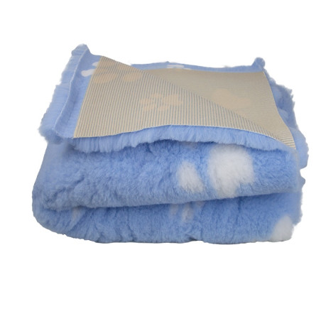 BUBA Legowisko antypoślizgowe DRY BED 28mm błękit białe łapki A50