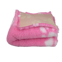 BUBA Legowisko antypoślizgowe DRY BED 28mm róż białe łapki A51