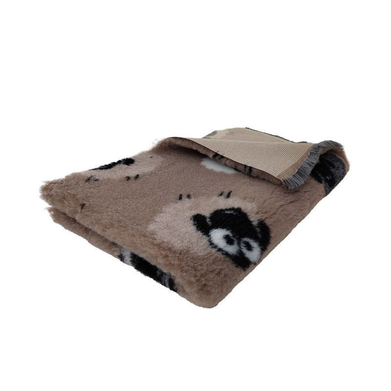 BUBA Legowisko antypoślizgowe DRY BED 28mm beżowy w owce A63