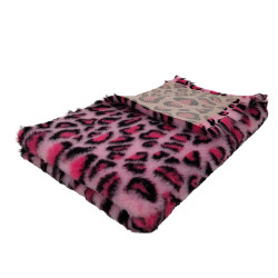 BUBA Legowisko antypoślizgowe DRY BED 28mm leopard różowy A73