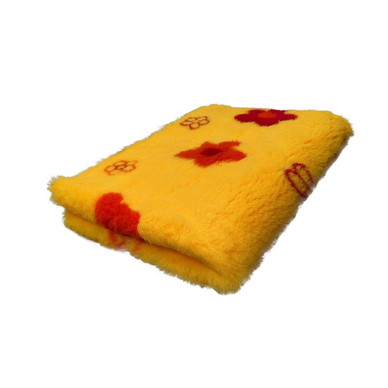 BUBA Legowisko antypoślizgowe DRY BED 28mm żółty w kwiaty A99