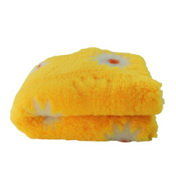 BUBA Legowisko antypoślizgowe DRY BED 28mm żółty w stokrotki A204