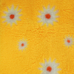 BUBA Legowisko antypoślizgowe DRY BED 28mm żółty w stokrotki A204