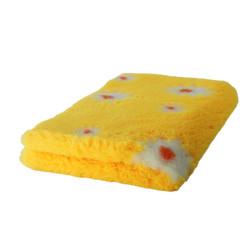 BUBA Legowisko antypoślizgowe DRY BED 28mm żółty w stokrotki A204