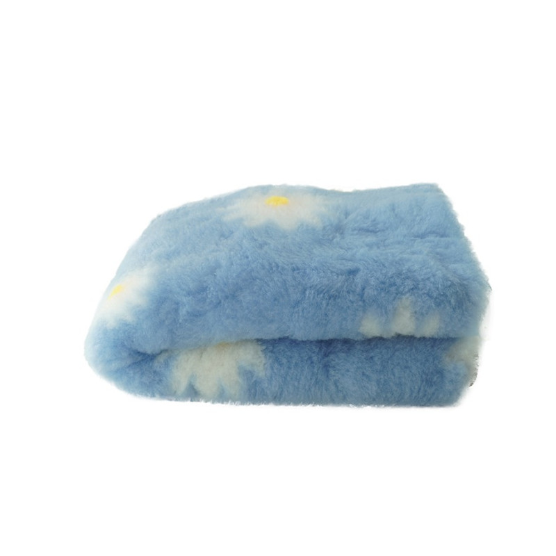 BUBA Legowisko antypoślizgowe DRY BED 28mm błękitny w stokrotki A205