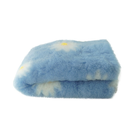 BUBA Legowisko antypoślizgowe DRY BED 28mm błękitny w stokrotki A205