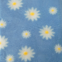 BUBA Legowisko antypoślizgowe DRY BED 28mm błękitny w stokrotki A205