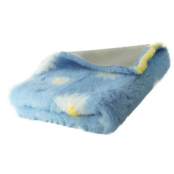 BUBA Legowisko antypoślizgowe DRY BED 28mm błękitny w stokrotki A205