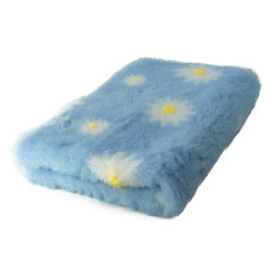 BUBA Legowisko antypoślizgowe DRY BED 28mm błękitny w stokrotki A205