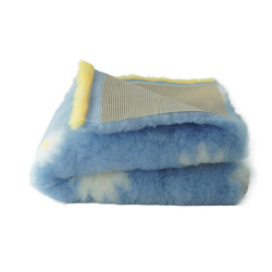 BUBA Legowisko antypoślizgowe DRY BED 28mm błękitny w stokrotki A205