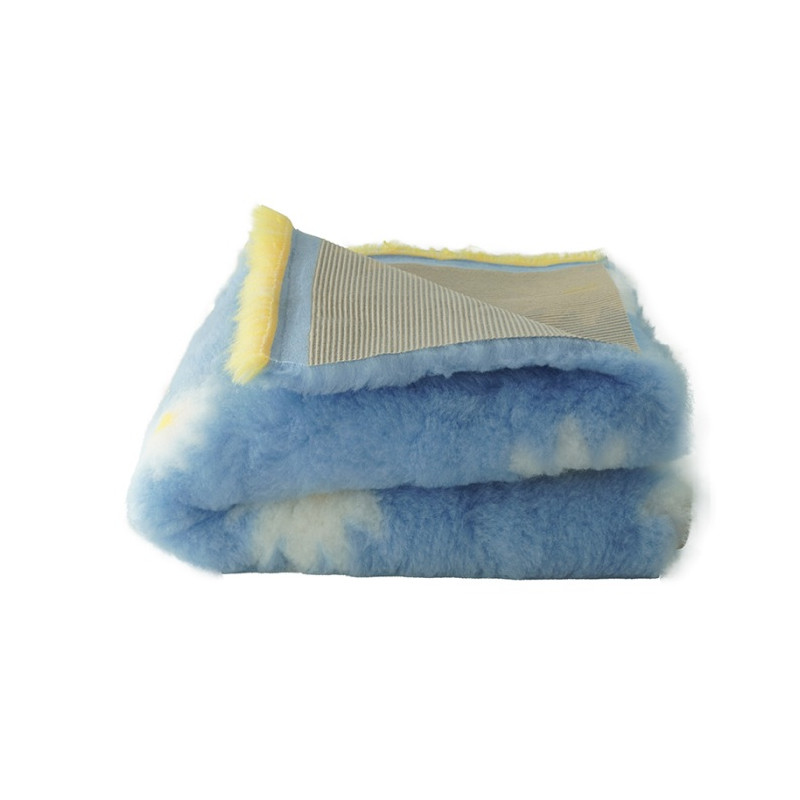 BUBA Legowisko antypoślizgowe DRY BED 28mm błękitny w stokrotki A205