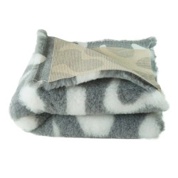 BUBA Legowisko antypoślizgowe DRY BED 28mm zawijasy biało szare A212