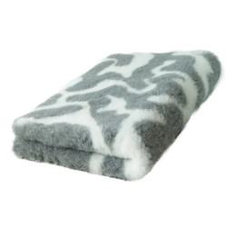 BUBA Legowisko antypoślizgowe DRY BED 28mm zawijasy biało szare A212