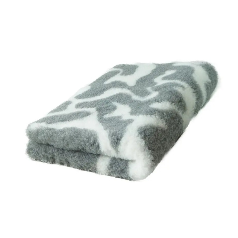 BUBA Legowisko antypoślizgowe DRY BED 28mm zawijasy biało szare A212