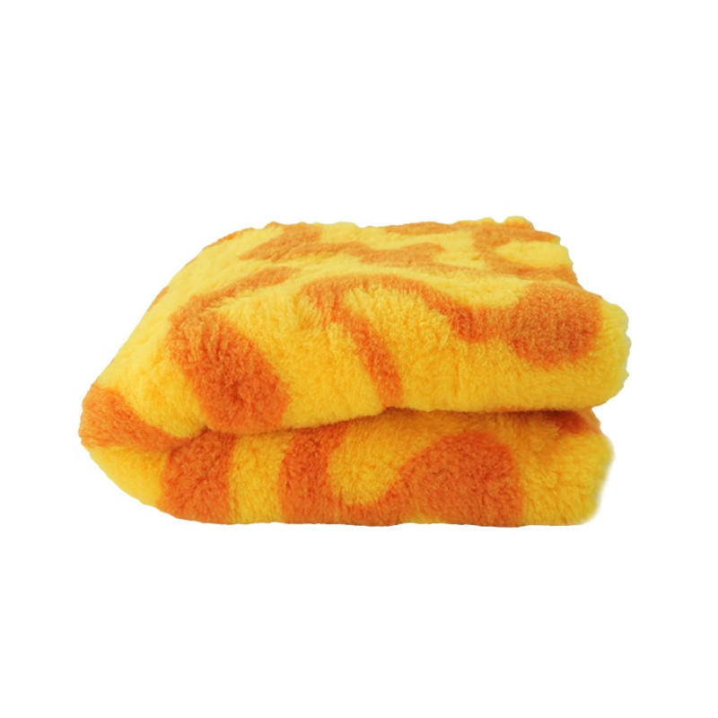 BUBA Legowisko antypoślizgowe DRY BED 28mm zawijasy żółty-pomarańcz A213