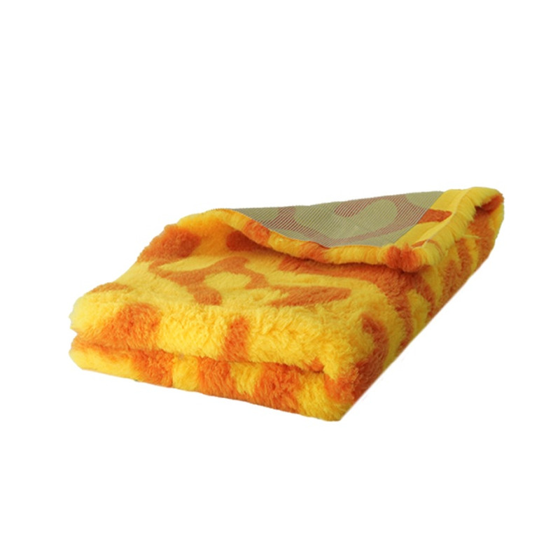 BUBA Legowisko antypoślizgowe DRY BED 28mm zawijasy żółty-pomarańcz A213